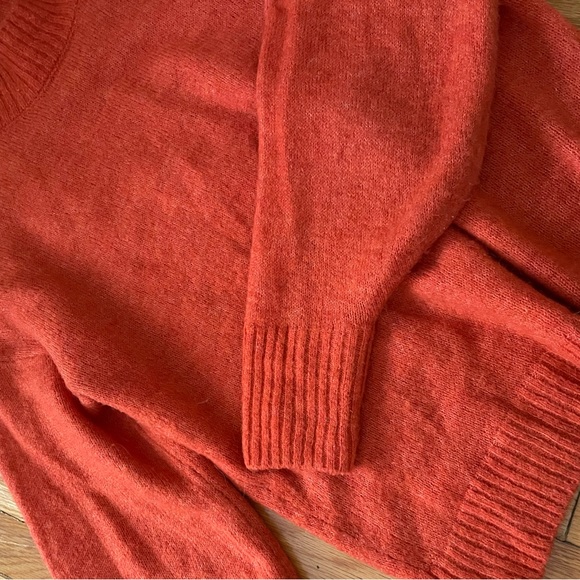 Ichi brand orange wool blend sweater - Picture 2 of 5